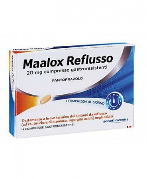 Maalox Reflusso 14cpr 20mg Stomaco E Intestino Farmaci Da Banco